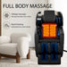 Airvana Imperium Full - Body Zero Gravity Massage Recliner Chair With Ambient Lighting (SAK34591) - Elite Recovery Wellness
