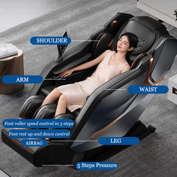 Airvana Nova Full - Body Zero Gravity Shiatsu Massage Chair With Heat And Voice Control (SAK49206) - Elite Recovery Wellness