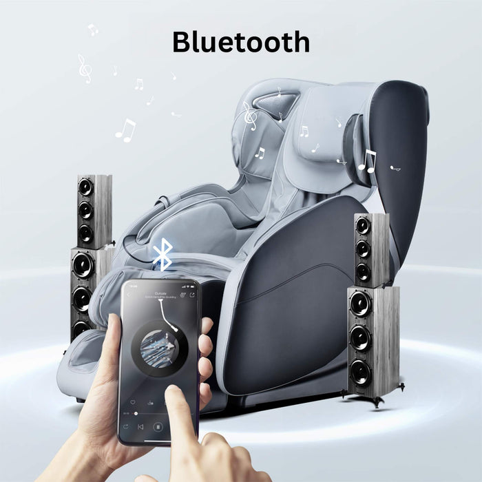 Bosscare Full Body 3D Zero Gravity Shiatsu Recline Massage Chair With Waist Heating (SAK37215) - Elite Recovery Wellness