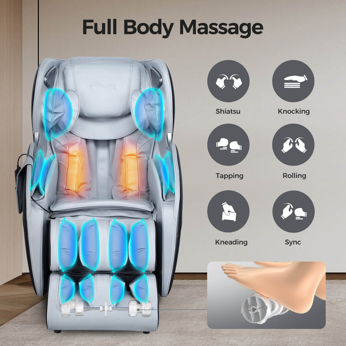 Bosscare Full Body 3D Zero Gravity Shiatsu Recline Massage Chair With Waist Heating (SAK37215) - Elite Recovery Wellness