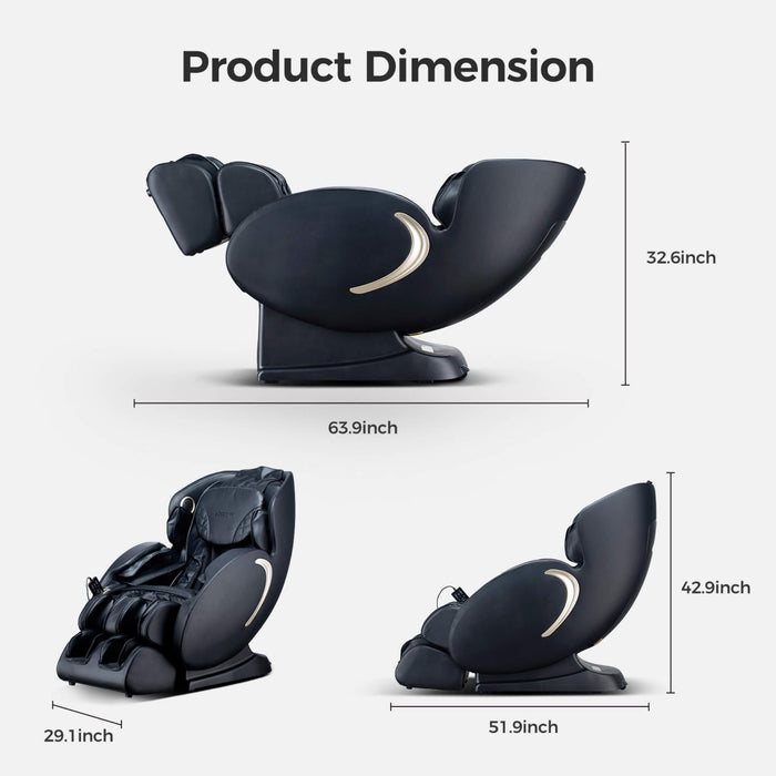 Bosscare Full Body 3D Zero Gravity Shiatsu Recliner Massage Chair With App (SAK32840) - Elite Recovery Wellness