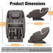 Bosscare Full - Body Zero - Gravity Leather Massage Chair With Zero Gravity And Bluetooth [GR8012] (SAK12074) - Elite Recovery Wellness