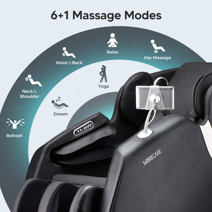 Bosscare Full Body Zero Gravity Shiatsu Recliner Massage Chair With AI Voice & App Control (SAK52960) - Elite Recovery Wellness