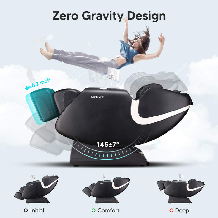 Bosscare Full Body Zero Gravity Shiatsu Recliner Massage Chair With AI Voice & App Control (SAK52960) - Elite Recovery Wellness