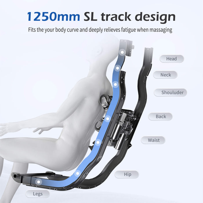 Bosscare Premium Full Body Zero Gravity Massage Chair With Ai Voice And App Control, Gray (SAK35970) - Elite Recovery Wellness