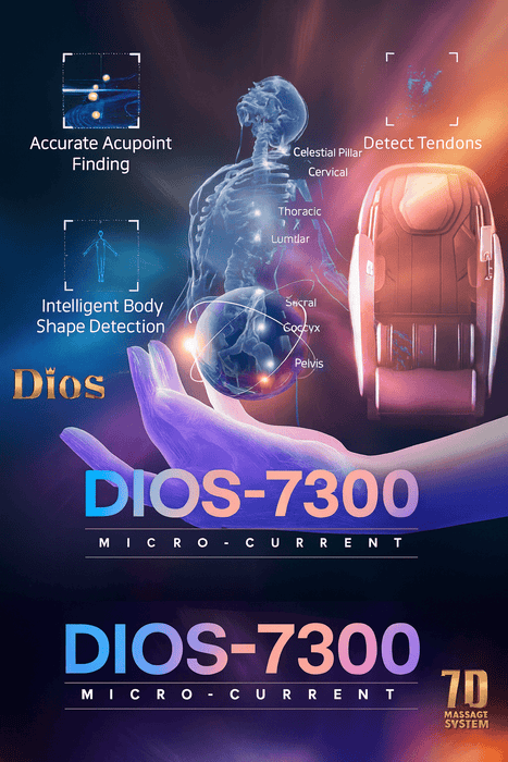 Kahuna Chair Dios 7300 Massage Chair 7D Dual-Core Air Roller SL-Track System