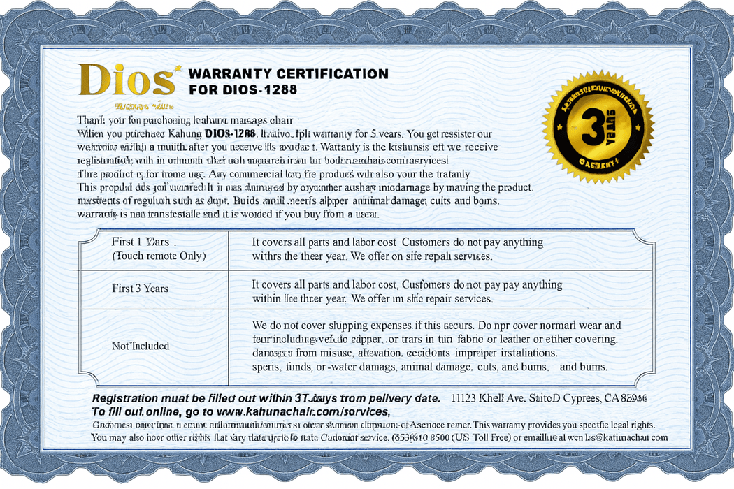 Kahuna Chair Dios 6800 6D AI Luxury Home Spa Massage Chair