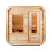 Dundalk Leisurecraft 4 - Person Canadian Timber Luna Cube Sauna With Sloped Roof And Front Window [CTC22LU] (SAK96475) - Elite Recovery Wellness