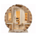 Dundalk Leisurecraft 6 - Person Canadian Timber Tranquility Barrel Sauna With Front Porch [CTC2345W] (SAK96814) - Elite Recovery Wellness