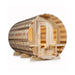 Dundalk Leisurecraft 6 - Person Canadian Timber Tranquility Barrel Sauna With Front Porch [CTC2345W] (SAK96814) - Elite Recovery Wellness