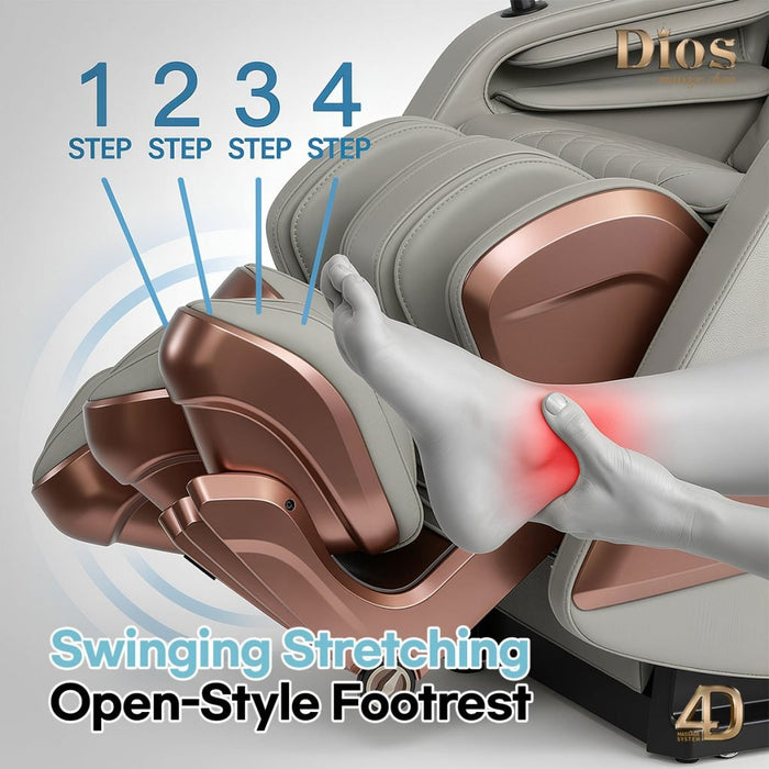 PRE - Order: Dios Flexa – World’s First 181° Full - Body Hyper - Extension Stretching Chair | Industry’s Longest 56″ SL - Track, 6 - Level 4D Rollers & First - Ever 4 - Step Precision Ankle Massage - Elite Recovery Wellness