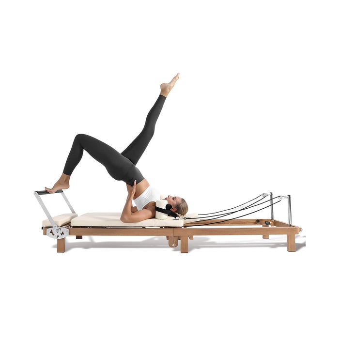 Core Pilates Apex Foldable Dual Resistance Pilates Reformer With Jumpboard (SAK83914)