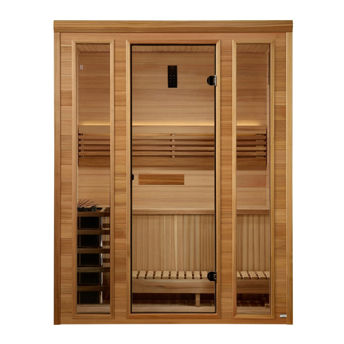 Golden Designs Andermatt Edition – Model GDI-7030-01 (2–3 Person Traditional Steam Sauna, Pacific Premium Clear Cedar)
