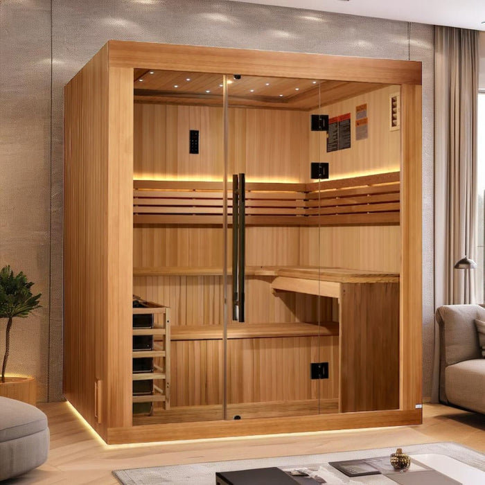 Golden Designs 2025 “Osla Edition” 6-Person Traditional Sauna