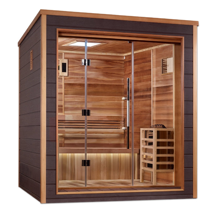 Golden Designs GDI-8203-01 “Drammen” 3-Person Outdoor Traditional Steam Sauna