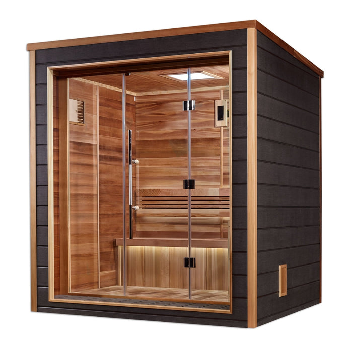 Golden Designs GDI-8203-01 “Drammen” 3-Person Outdoor Traditional Steam Sauna