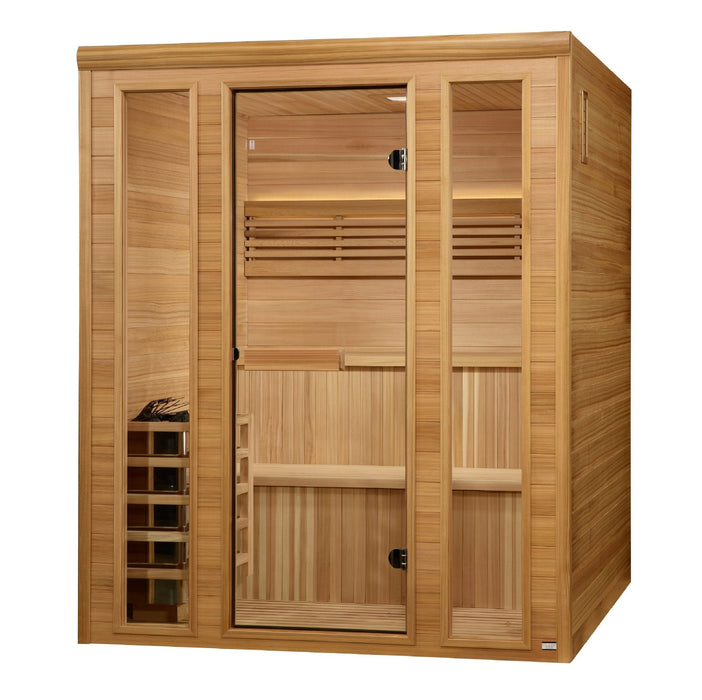 Golden Designs 2025 “Engelberg Edition” 6-Person Traditional Steam Sauna