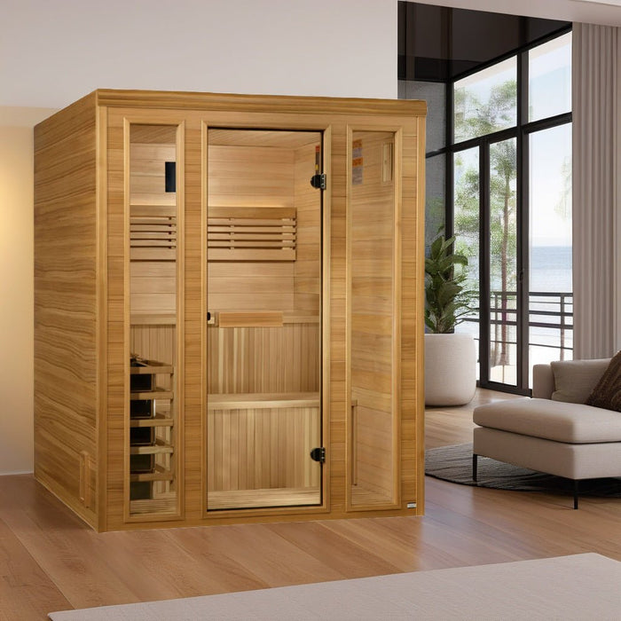 Golden Designs 2025 “Engelberg Edition” 6-Person Traditional Steam Sauna