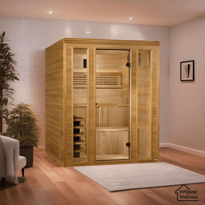 Golden Designs 2025 “Engelberg Edition” 6-Person Traditional Steam Sauna