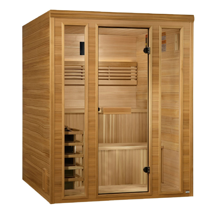 Golden Designs 2025 “Engelberg Edition” 6-Person Traditional Steam Sauna