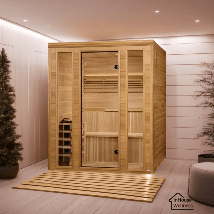 Golden Designs 2025 “Engelberg Edition” 6-Person Traditional Steam Sauna
