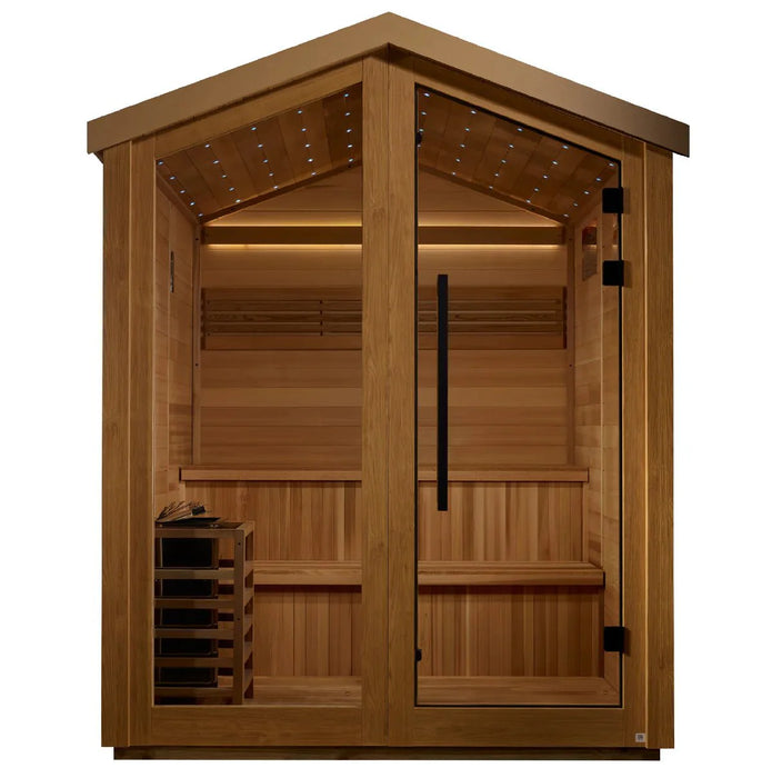 Golden Designs “Kaarina” GDI-8506-01 – 6-Person Outdoor Traditional Sauna