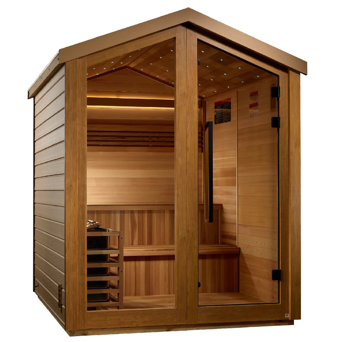 Golden Designs “Kaarina” GDI-8506-01 – 6-Person Outdoor Traditional Sauna