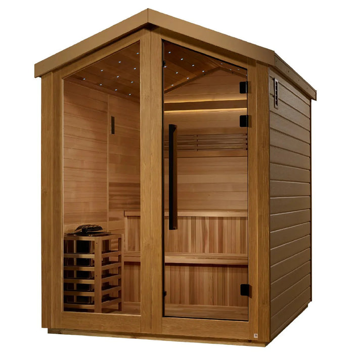 Golden Designs “Kaarina” GDI-8506-01 – 6-Person Outdoor Traditional Sauna