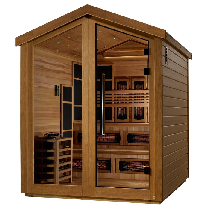 Golden Designs Kaskinen 6-Person Hybrid Outdoor Sauna