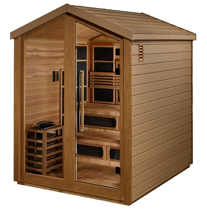 Golden Designs Kaskinen 6-Person Hybrid Outdoor Sauna