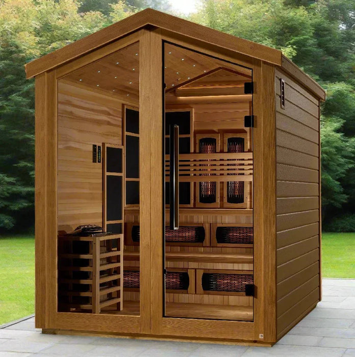 Golden Designs Kaskinen 6-Person Hybrid Outdoor Sauna