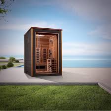 Golden Designs “Nora” GDI-8222-01 – 2-Person Outdoor Hybrid Sauna (Traditional + Infrared Heating)