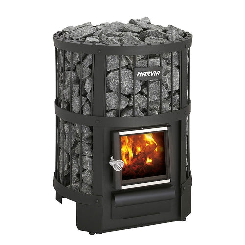 Harvia Legend 150 BK WH Sauna Stove Package – 16kW Wood-Burning Sauna Heater with Water Tank & Chimney Kit