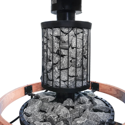 Harvia Legend 150 SS WH Sauna Stove Package – 16kW Wood-Burning Sauna Heater with Water Tank & Chimney Kit