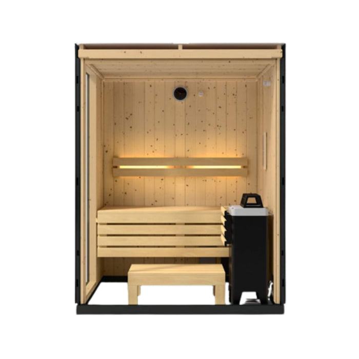 Kohler C1 Indoor Graphite Gray Alcove Design Sauna Kit (SAK93182) - Elite Recovery Wellness