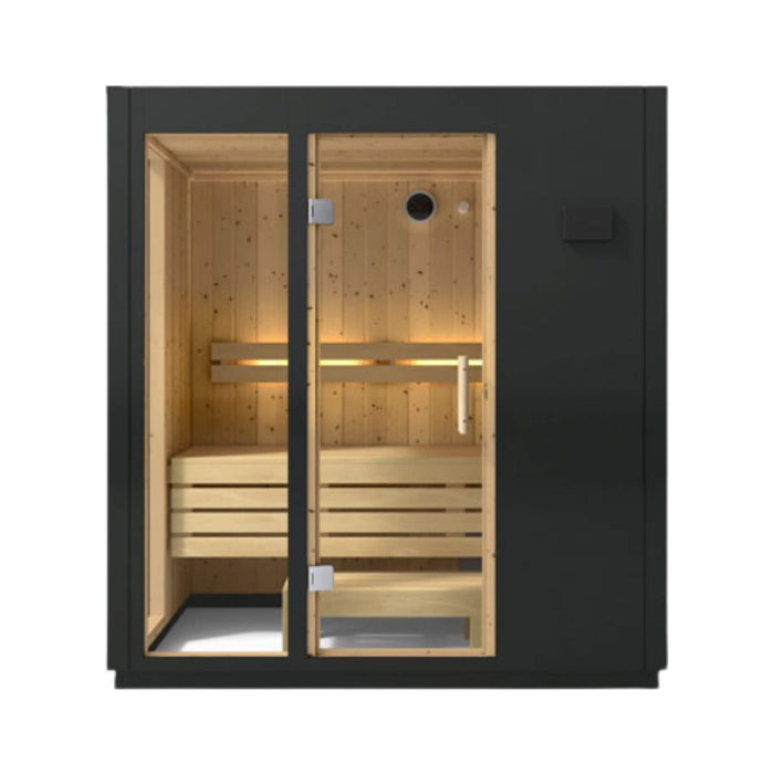 Kohler C1 Indoor Graphite Gray Alcove Design Sauna Kit (SAK93182) - Elite Recovery Wellness
