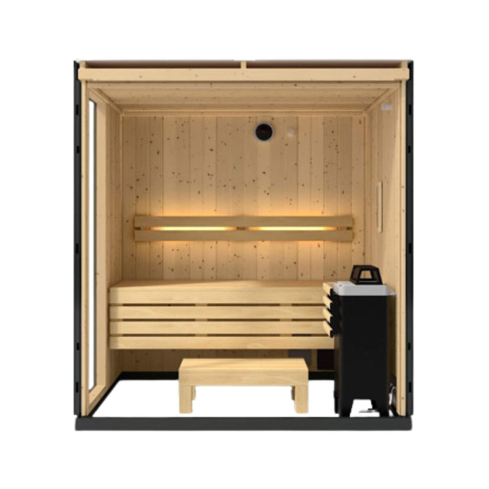 Kohler C1 Indoor Graphite Gray Alcove Design Sauna Kit (SAK93182) - Elite Recovery Wellness