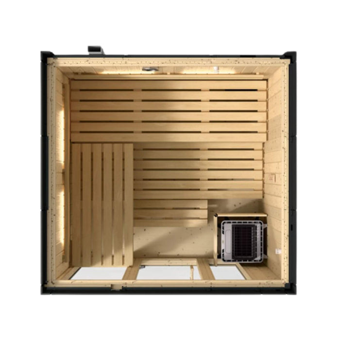 Kohler C1 Indoor Graphite Gray Alcove Design Sauna Kit (SAK93182) - Elite Recovery Wellness