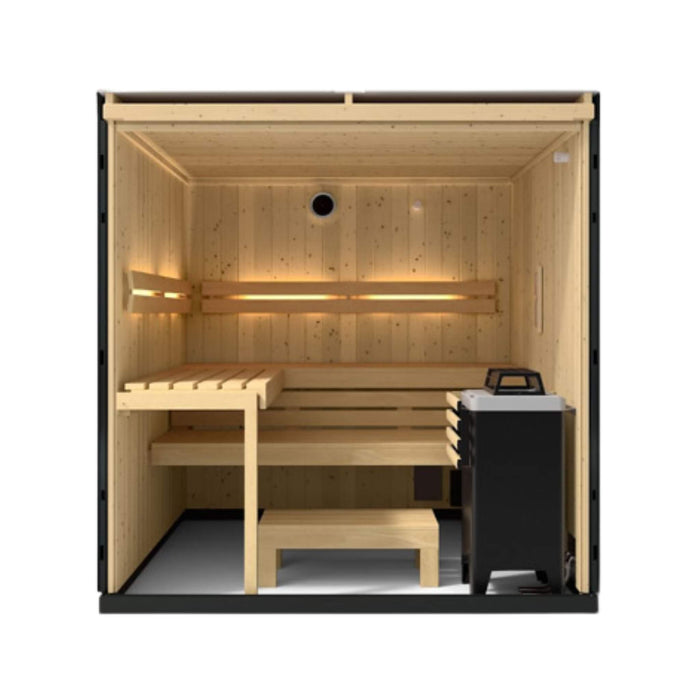 Kohler C1 Indoor Graphite Gray Alcove Design Sauna Kit (SAK93182) - Elite Recovery Wellness