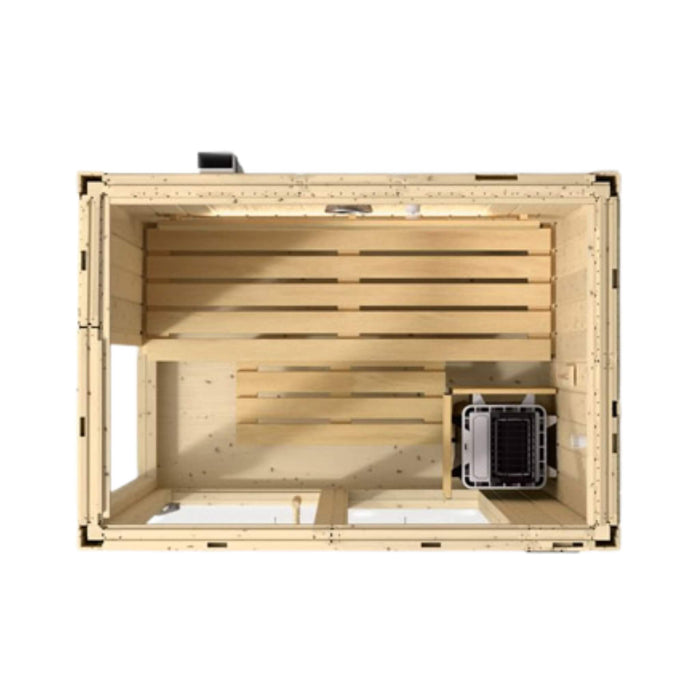 Kohler C1 Luxury Indoor Scandinavian Spruce Home Sauna Kit (SAK60418) - Elite Recovery Wellness