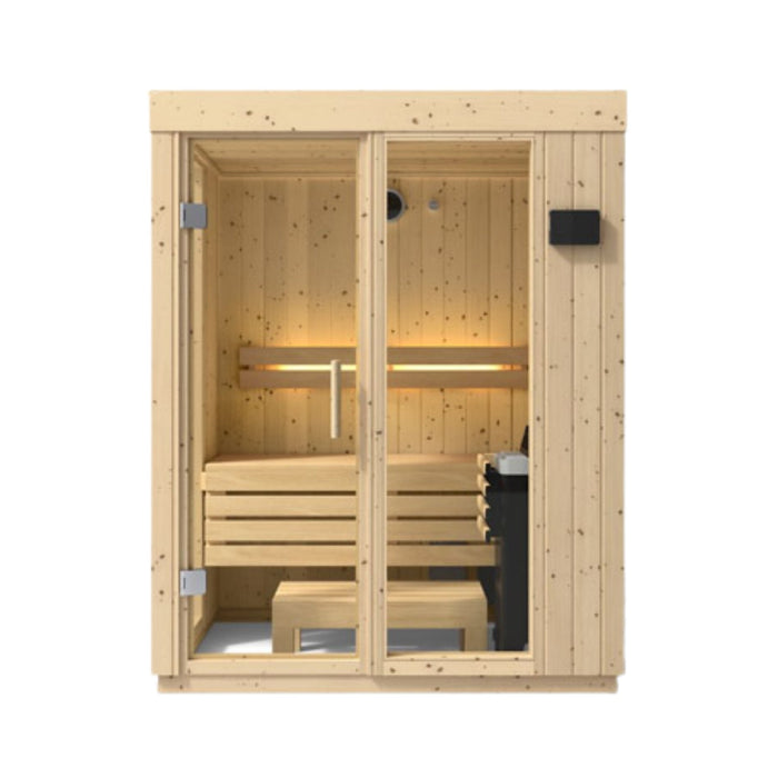 Kohler C1 Luxury Indoor Scandinavian Spruce Home Sauna Kit (SAK60418) - Elite Recovery Wellness