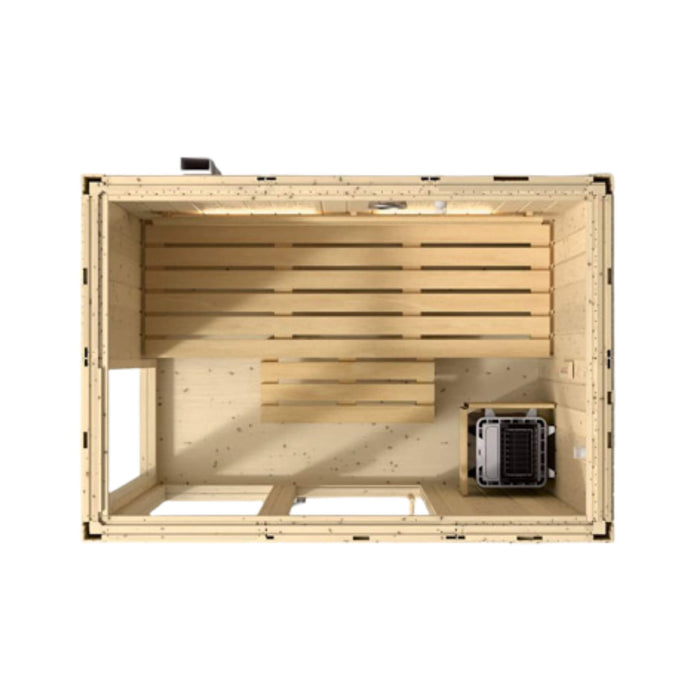 Kohler C1 Luxury Indoor Scandinavian Spruce Home Sauna Kit (SAK60418) - Elite Recovery Wellness