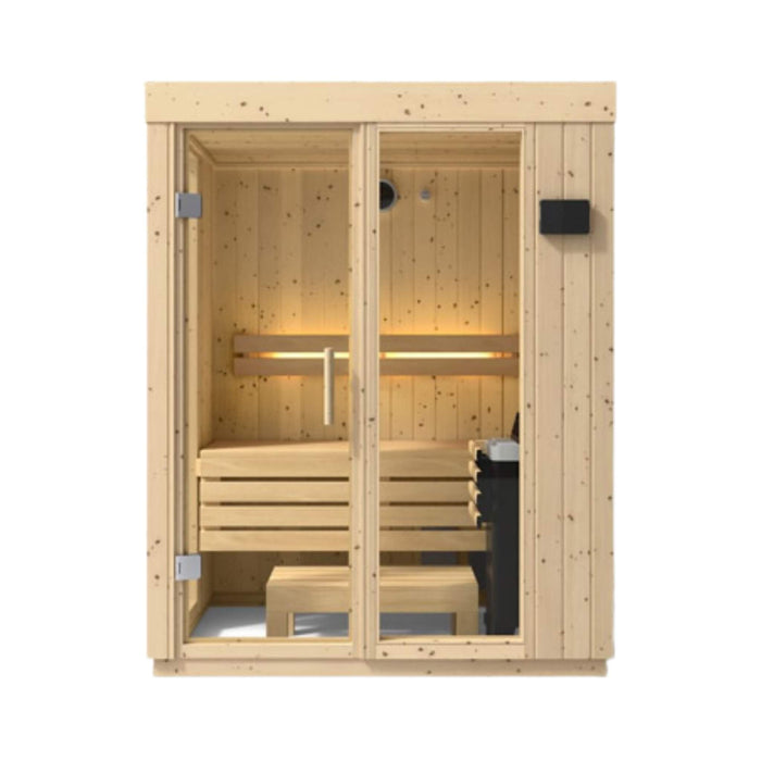 Kohler C1 Luxury Indoor Scandinavian Spruce Home Sauna Kit (SAK60418) - Elite Recovery Wellness
