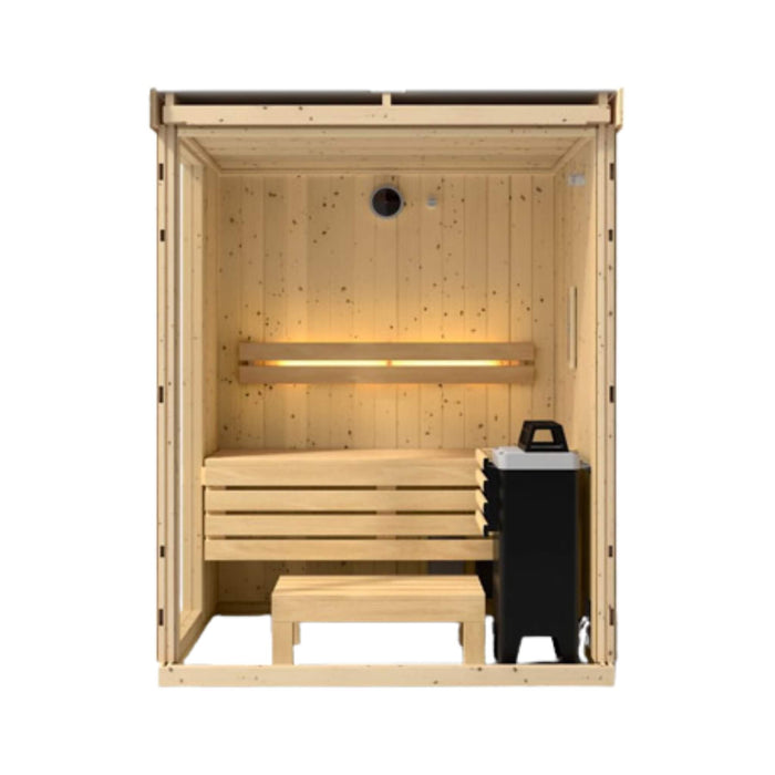 Kohler C1 Luxury Indoor Scandinavian Spruce Home Sauna Kit (SAK60418) - Elite Recovery Wellness