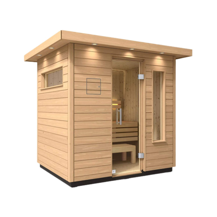 Kohler C2 Outdoor Douglas Fir Scandinavian Spruce Sauna Kit (SAK25973) - Elite Recovery Wellness