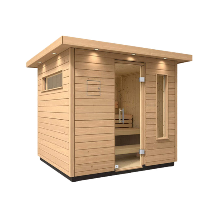Kohler C2 Outdoor Douglas Fir Scandinavian Spruce Sauna Kit (SAK25973) - Elite Recovery Wellness