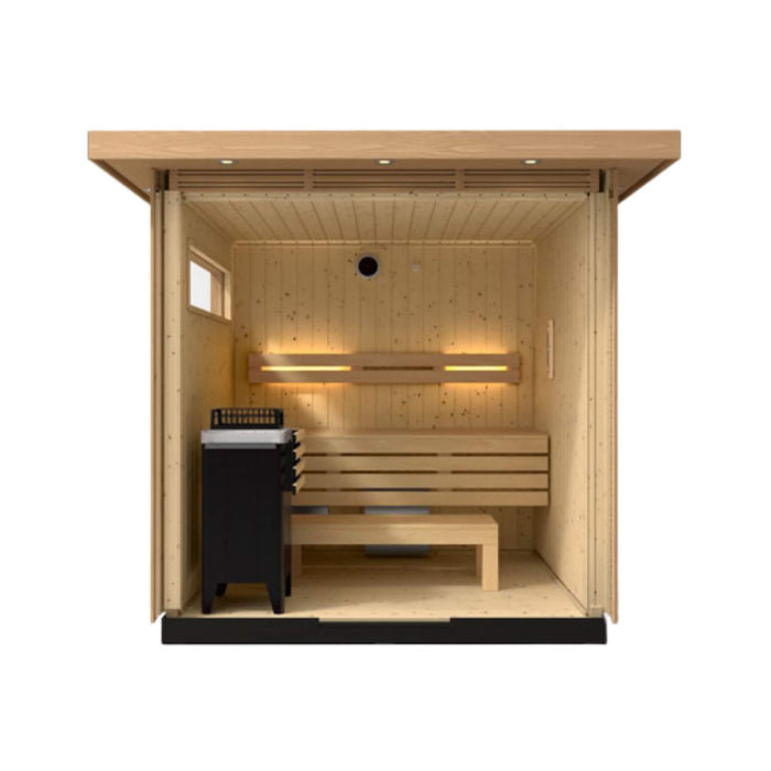 Kohler C2 Outdoor Douglas Fir Scandinavian Spruce Sauna Kit (SAK25973) - Elite Recovery Wellness
