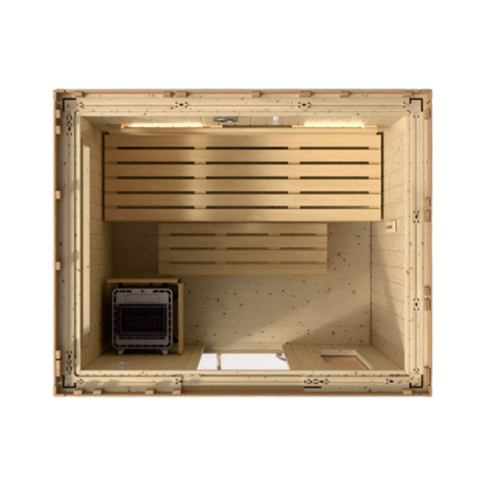 Kohler C2 Outdoor Douglas Fir Scandinavian Spruce Sauna Kit (SAK25973) - Elite Recovery Wellness