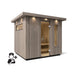 Kohler C2 Outdoor Weathered Gray Spruce Sauna Kit (SAK39184) - Elite Recovery Wellness