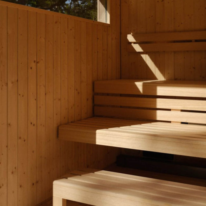 Kohler C2 Outdoor Weathered Gray Spruce Sauna Kit (SAK39184) - Elite Recovery Wellness